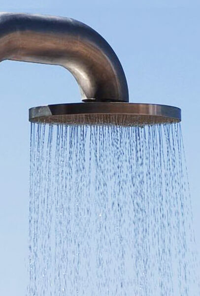 Detail proudu vody dešťové sprchové hlavice JEE-O fatline 01