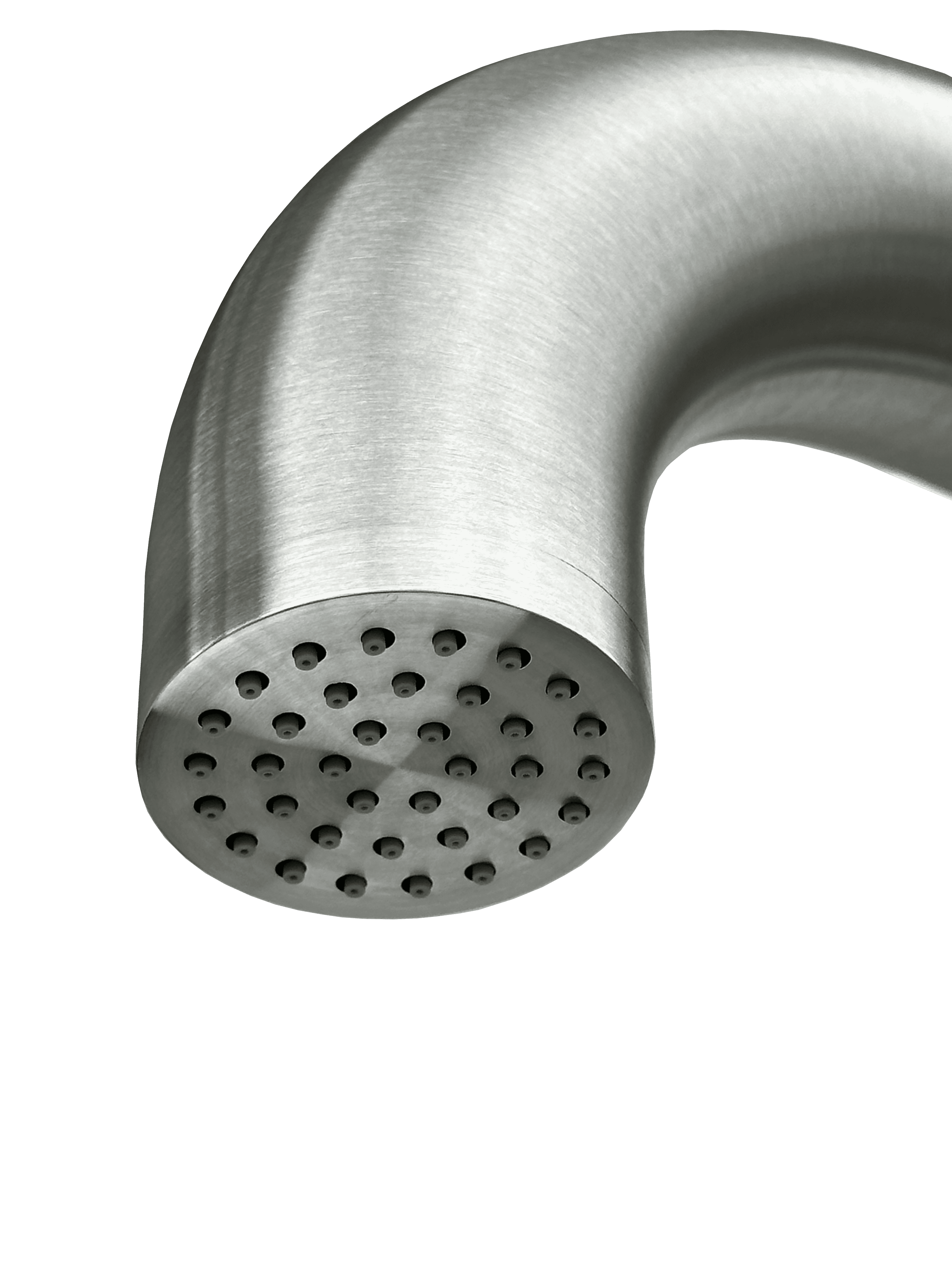 Sprcha z nerezové oceli se satinovanou integrovanou sprchovou hlavicí 